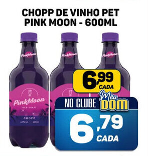Dom Atacadista CHOPP DE VINHO PET PINK MOON - 600ML oferta