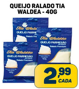 Dom Atacadista QUEIJO RALADO TIA WALDEA - 40G oferta