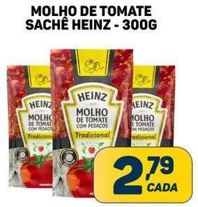 Dom Atacadista MOLHO DE TOMATE SACHÊ HEINZ - 300G oferta