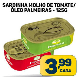 Dom Atacadista SARDINHA MOLHO DE TOMATE/ ÓLEO PALMEIRAS - 125G oferta
