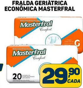 Dom Atacadista FRALDA GERIÁTRICA ECONÔMICA MASTERFRAL oferta