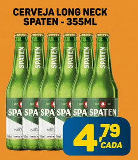 Dom Atacadista CERVEJA LONG NECK SPATEN-355ML oferta