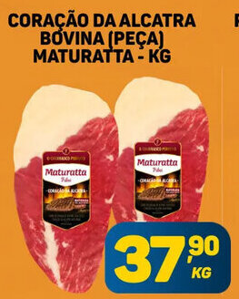Dom Atacadista CORAÇÃO DA ALCATRA BOVINA (PEÇA) MATURATTA - KG oferta