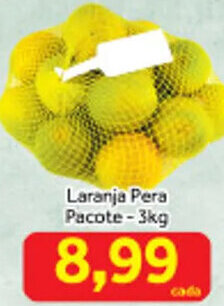 Shibata Supermercados Laranja Pera Pacote-3kg oferta