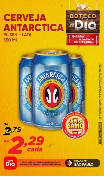 Dia CERVEJA ANTARCTICA PILSEN - LATA 350 ML oferta
