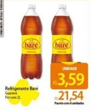 Atacadão Refrigerante Baré Guaraná Pet com 2L oferta