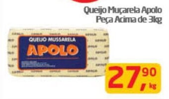 Tenda Atacado Queijo Muçarela Apolo Peça Acima de 3kg oferta