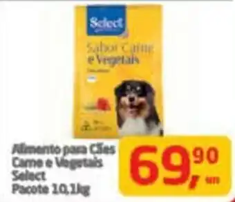 Tenda Atacado Alimento para Cães Carne e Vegetals Select Pacote 10,1kg oferta