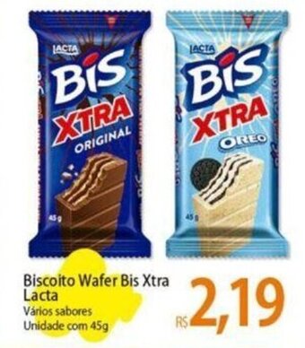 Atacadão Biscoito Wafer Bis Xtra Lacta Vários sabores Unidade com 45g oferta