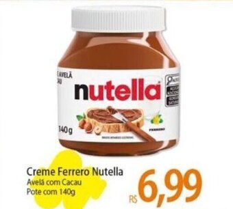 Atacadão Creme Ferrero Nutella Avelá com Cacau Pote com 140g oferta