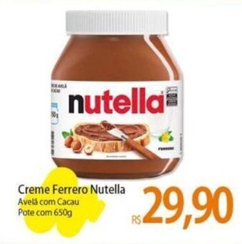 Creme Ferrero Nutella Avelá com Cacau Pote com 650g