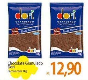 Atacadão Chocolate Granulado Dori Pacote com 1kg oferta