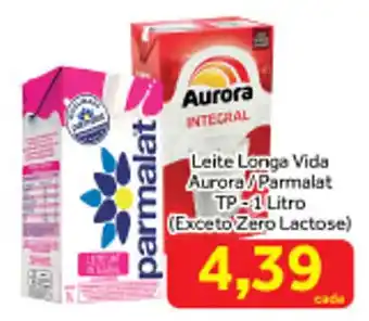 Shibata Supermercados Leite Longa Vida Aurora/Parmalat TP-1 Litro (Exceto Zero Lactose) oferta