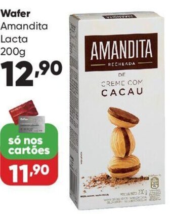 Zaffari Wafer Amandita Lacta 200g oferta