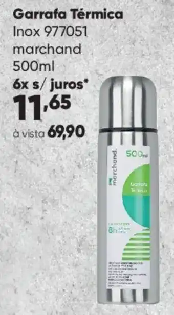 Zaffari Garrafa Térmica Inox 977051 marchand 500ml oferta