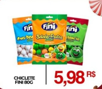 Mercadão Atacadista CHICLETE FINI 80G oferta