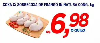 Supermercados BH COXA C/ SOBRECOXA DE FRANGO IN NATURA CONG. kg oferta