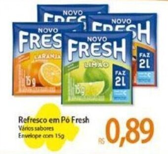 Atacadão Refresco em Pó Fresh Vários sabores Envelope com 15g oferta