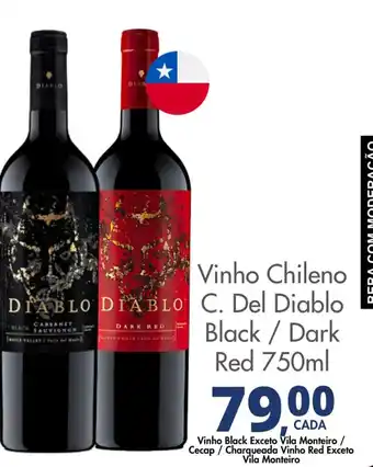 Delta Supermercados Vinho Chileno C. Del Diablo Black / Dark Red 750ml oferta