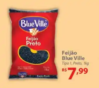 Nacional Feijao Blue Ville 1kg oferta