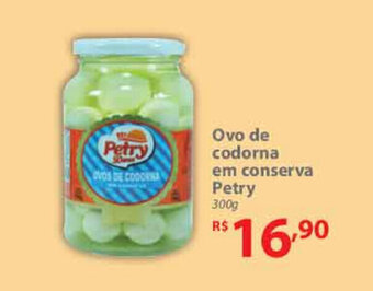 Nacional Ovo de codorna em conserva Petry 300g oferta