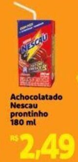 Extra Supermercado Achocolatado Nescau prontinho 180 ml oferta