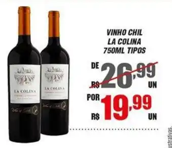 Violeta Supermercados VINHO CHIL LA COLINA 750ML TIPOS oferta