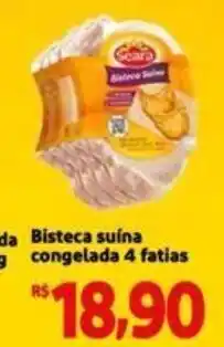 Bisteca suína congelada 4 fatias