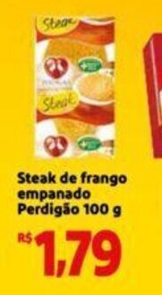 Extra Supermercado Steak de frango empanado Perdigão 100 g oferta