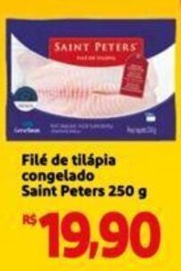 Extra Supermercado Filé de tilápia congelado Saint Peters 250 g oferta