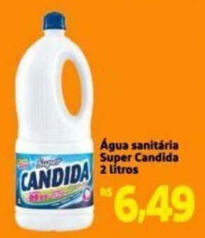 Extra Supermercado Água sanitária Super Candida 2 litros oferta