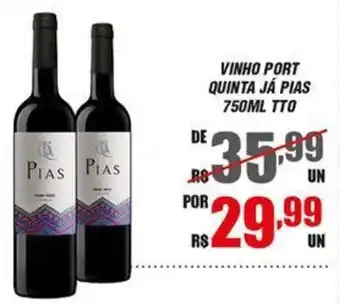 Violeta Supermercados VINHO PORT QUINTA JÁ PIAS 750ML TTO oferta