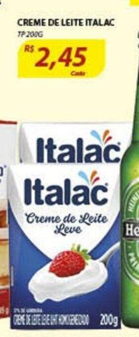 Assaí Atacadista Creme de Leite Italac 200g oferta