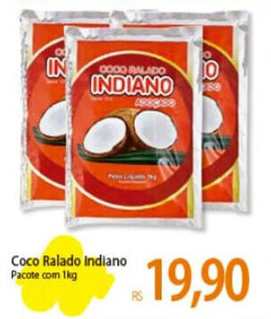 Coco Ralado Indiano Pacote com 1kg