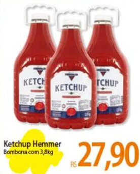 Atacadão Ketchup Hemmer Bombona com 3,8kg oferta