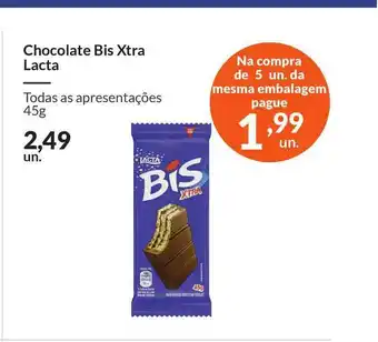 Zaffari Chocolate Bis Xtra Lacta 45g oferta