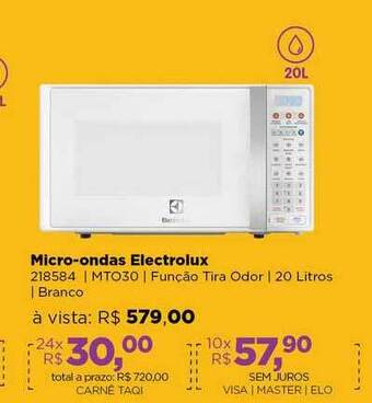 Lojas TaQi Micro-ondas Electrolux oferta