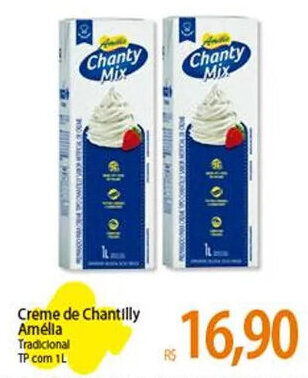 Atacadão Creme de Chantilly Amélia Tradicional TP com 1L oferta