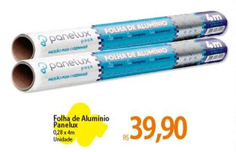 Atacadão Folha de Alumínio Panelux 0,28 x 4m Unidade oferta