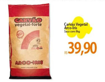 Atacadão Carvão Vegetal Arco-Íris Saco com 8kg oferta
