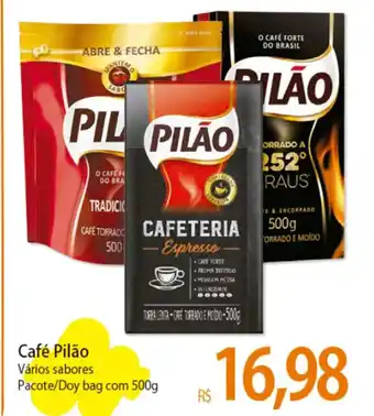 Atacadão Café Pilão Vários sabores Pacote/Doy bag com 500g oferta