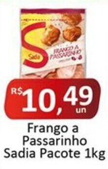 Rede Krill Frango a Passarinho Sadia Pacote 1kg oferta