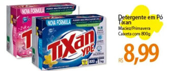 Atacadão Detergente em Pó Tixan Maciez/Primavera Caixeta com 800g oferta