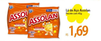 Atacadão Lá de Aço Assolan Pacote com 45g oferta