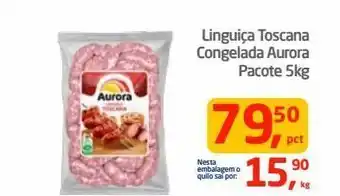 Tenda Atacado Linguiça toscana congelada aurora pacote 5kg oferta