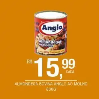 Almondega bovina anglo ao molho 830g