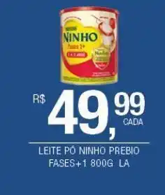 DB Supermercados Leite pó ninho prebio fases +1 800g oferta