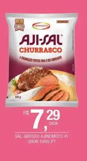 Sal grosso ajinomoto p/ chur 500g pt