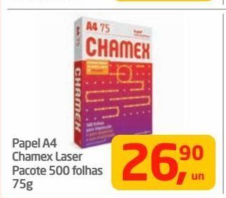 Tenda Atacado Papel a4 chamex laser pacote 500 folhas 75g oferta