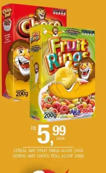 DB Supermercados Cereal mat fruit rings alcaf 200g oferta